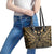 Austral Islands Leather Tote Bag Tuhaa Pae Penu Stars Necklace Gold - Polynesian Pride