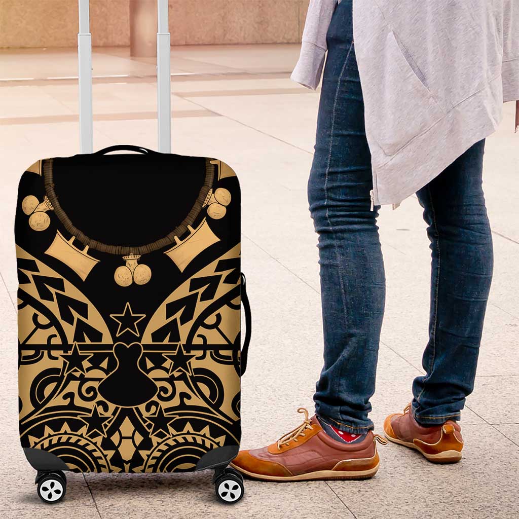 Austral Islands Luggage Cover Tuhaa Pae Penu Stars Necklace Gold LT14 Gold - Polynesian Pride