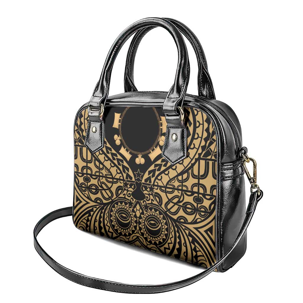 Austral Islands Shoulder Handbag Tuhaa Pae Penu Stars Necklace Gold - Polynesian Pride