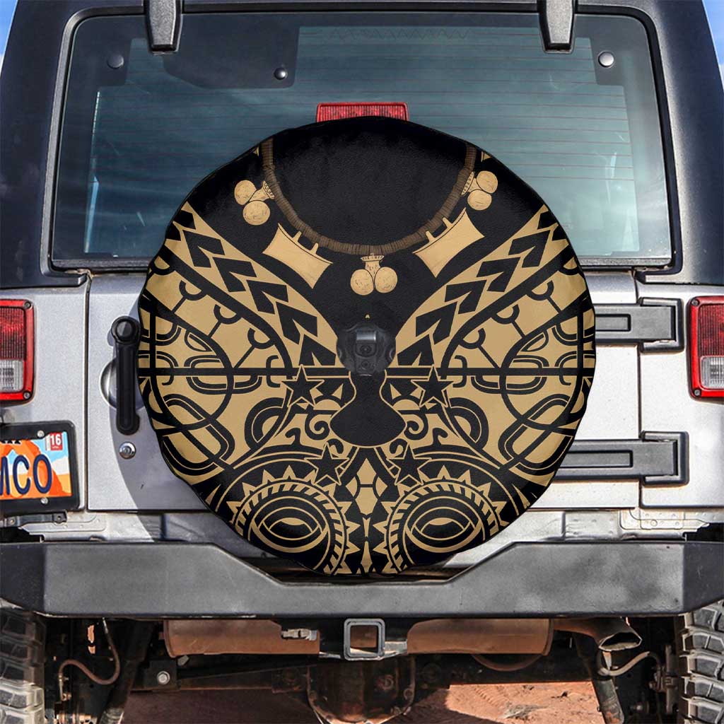 Austral Islands Spare Tire Cover Tuhaa Pae Penu Stars Necklace Gold LT14 Gold - Polynesian Pride