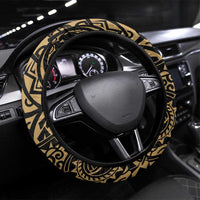 Austral Islands Steering Wheel Cover Tuhaa Pae Penu Stars Necklace Gold - Polynesian Pride