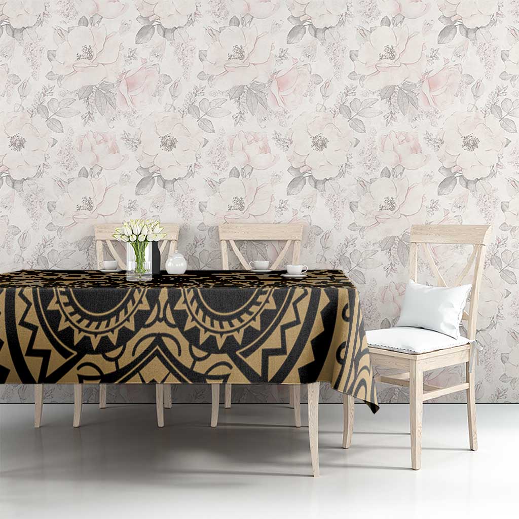 Austral Islands Tablecloth Tuhaa Pae Penu Stars Necklace Gold - Polynesian Pride