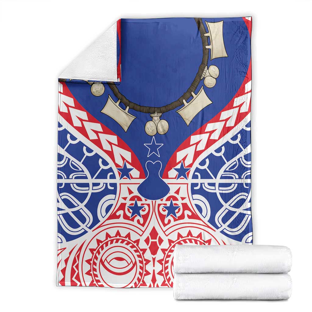 Austral Islands Blanket Tuhaa Pae Penu Stars Necklace Red - Polynesian Pride