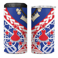 Austral Islands 4 in 1 Can Cooler Tumbler Tuhaa Pae Penu Stars Necklace Red - Polynesian Pride