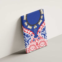 Austral Islands Canvas Wall Art Tuhaa Pae Penu Stars Necklace Red - Polynesian Pride