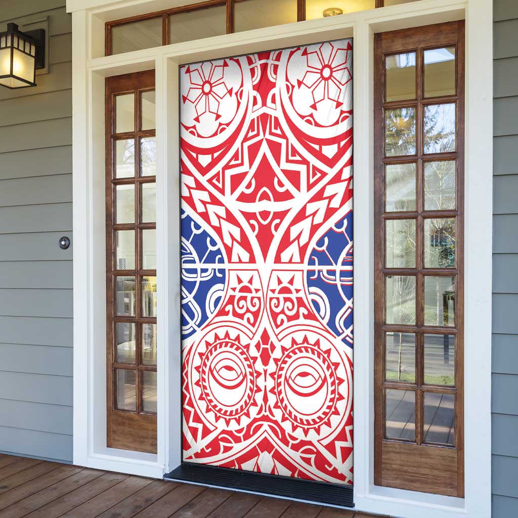 Austral Islands Door Cover Tuhaa Pae Penu Stars Necklace Red - Polynesian Pride