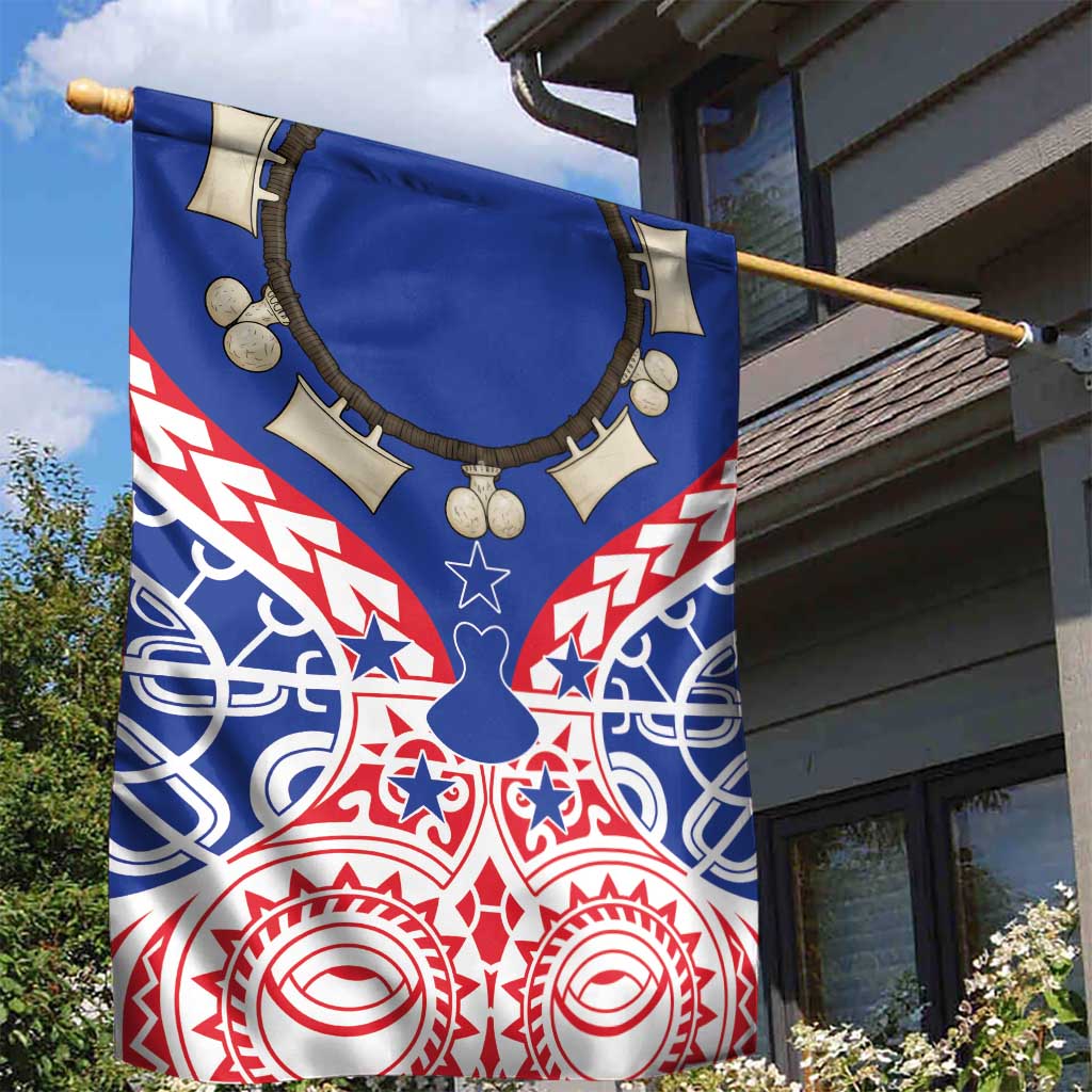 Austral Islands Garden Flag Tuhaa Pae Penu Stars Necklace Red - Polynesian Pride