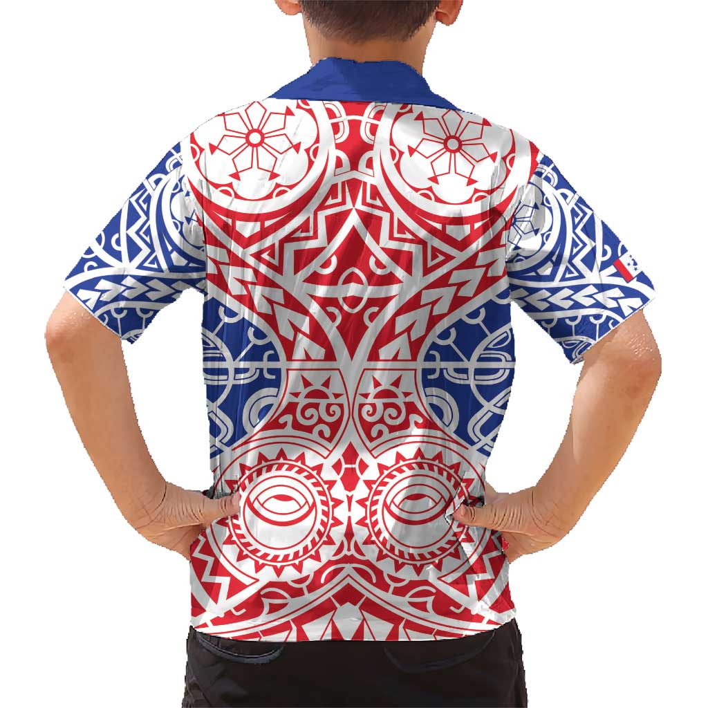 Austral Islands Hawaiian Shirt Tuhaa Pae Penu Stars Necklace Red - Polynesian Pride