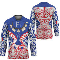 Austral Islands Hockey Jersey Tuhaa Pae Penu Stars Necklace Red - Polynesian Pride
