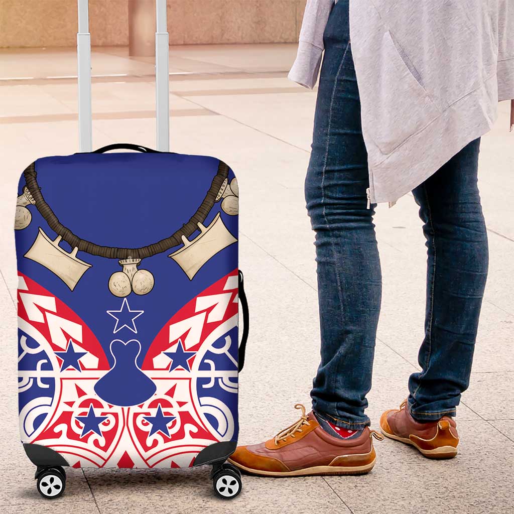 Austral Islands Luggage Cover Tuhaa Pae Penu Stars Necklace Red LT14 Red - Polynesian Pride