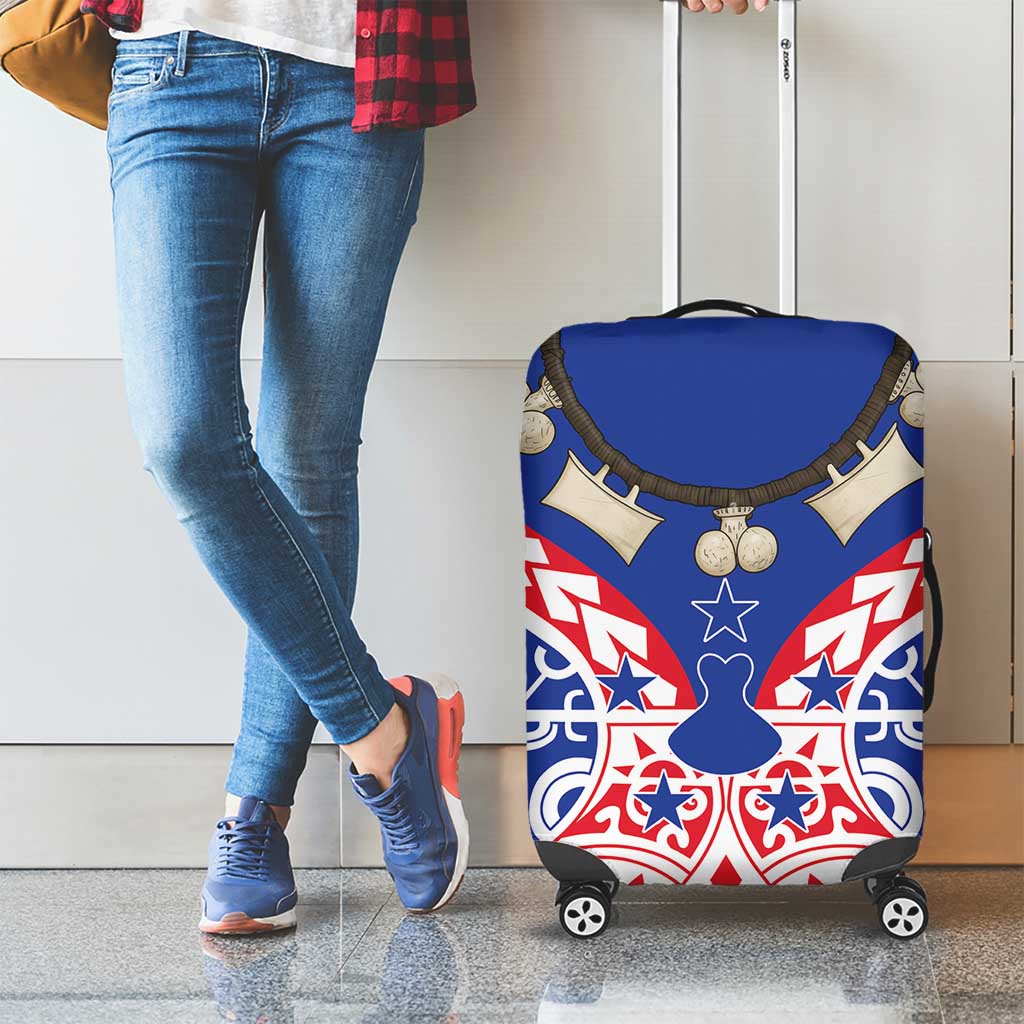 Austral Islands Luggage Cover Tuhaa Pae Penu Stars Necklace Red - Polynesian Pride