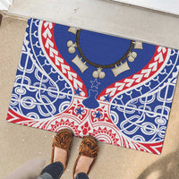 Austral Islands Rubber Doormat Tuhaa Pae Penu Stars Necklace Red - Polynesian Pride