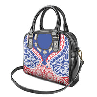 Austral Islands Shoulder Handbag Tuhaa Pae Penu Stars Necklace Red - Polynesian Pride