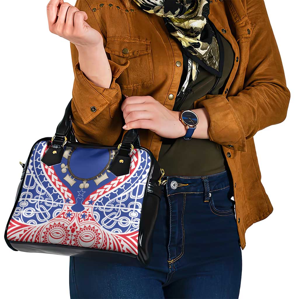 Austral Islands Shoulder Handbag Tuhaa Pae Penu Stars Necklace Red - Polynesian Pride