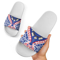 Austral Islands Slide Sandals Tuhaa Pae Penu Stars Necklace Red - Polynesian Pride