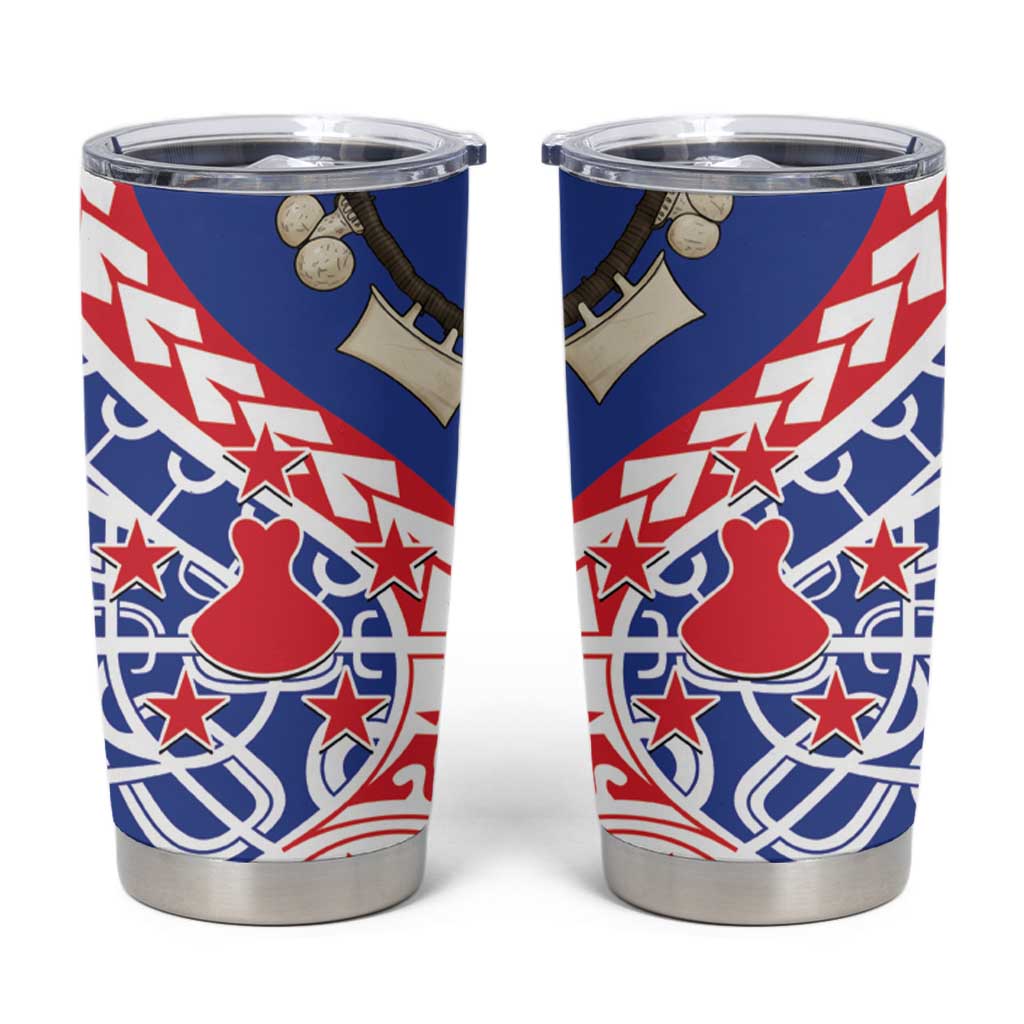 Austral Islands Tumbler Cup Tuhaa Pae Penu Stars Necklace Red - Polynesian Pride