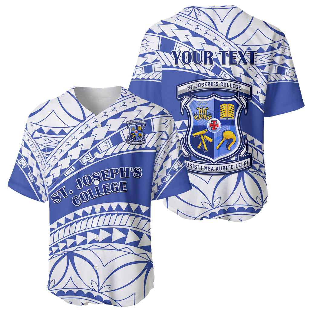 Personalised Samoa St Josephs College Baseball Jersey Marist Brothers Samoan Pattern LT14 - Polynesian Pride