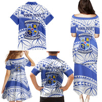 Personalised Samoa St Josephs College Family Matching Puletasi Dress and Hawaiian Shirt Marist Brothers Samoan Pattern LT14 - Polynesian Pride