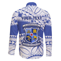 Personalised Samoa St Josephs College Family Matching Puletasi Dress and Hawaiian Shirt Marist Brothers Samoan Pattern LT14 - Polynesian Pride