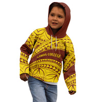 Personalised Samoa College Kid Hoodie Samoan Pattern LT14 - Polynesian Pride