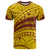 Personalised Samoa College T Shirt Samoan Pattern LT14 Gold - Polynesian Pride