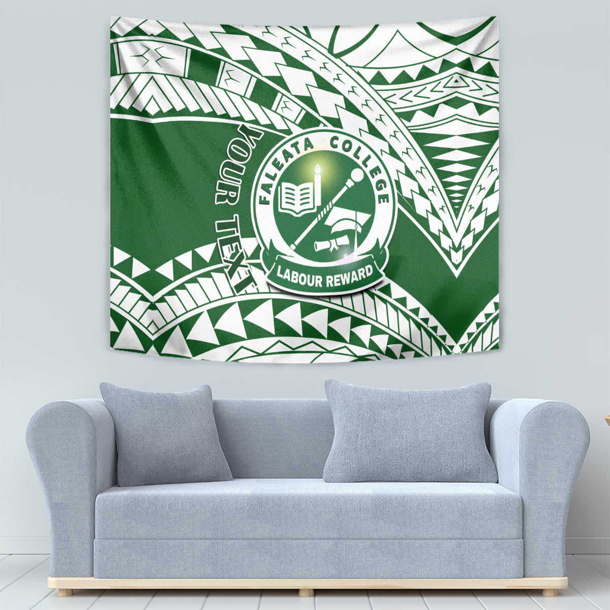 Personalised Samoa Faleata College Tapestry Samoan Pattern LT14 - Polynesian Pride