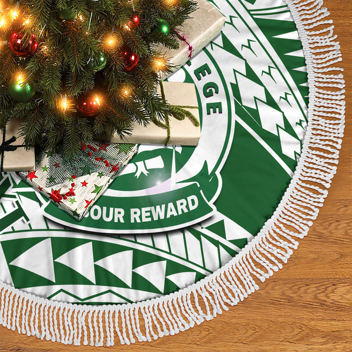 Personalised Samoa Faleata College Tree Skirt Samoan Pattern LT14 - Polynesian Pride