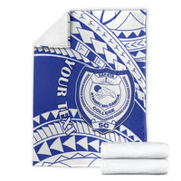 Personalised Samoa Safata College Blanket Samoan Pattern LT14 - Polynesian Pride