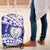 Personalised Samoa Safata College Luggage Cover Samoan Pattern LT14 Blue - Polynesian Pride