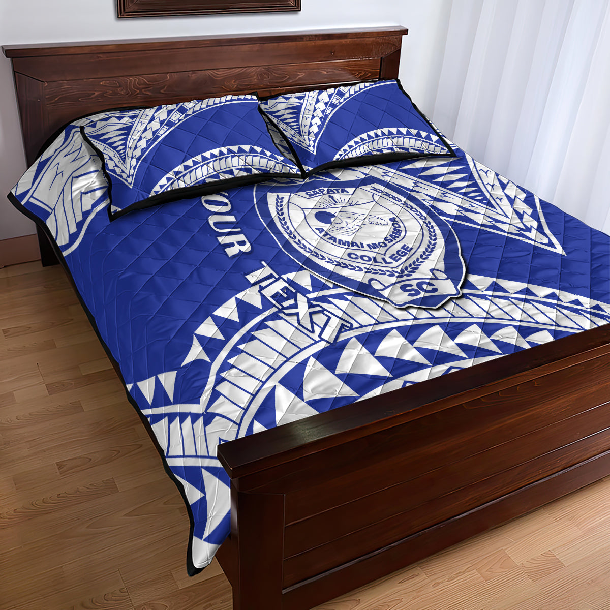 Personalised Samoa Safata College Quilt Bed Set Samoan Pattern LT14 - Polynesian Pride
