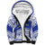 Personalised Samoa Safata College Sherpa Hoodie Samoan Pattern LT14 Unisex Blue - Polynesian Pride