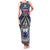 Samoa 685 Family Matching Tank Maxi Dress and Hawaiian Shirt Samoan Coat Of Arms Simple Style LT14 Mom's Dress Blue - Polynesian Pride
