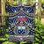Samoa 685 Garden Flag Samoan Coat Of Arms Simple Style LT14 Garden Flag Blue - Polynesian Pride