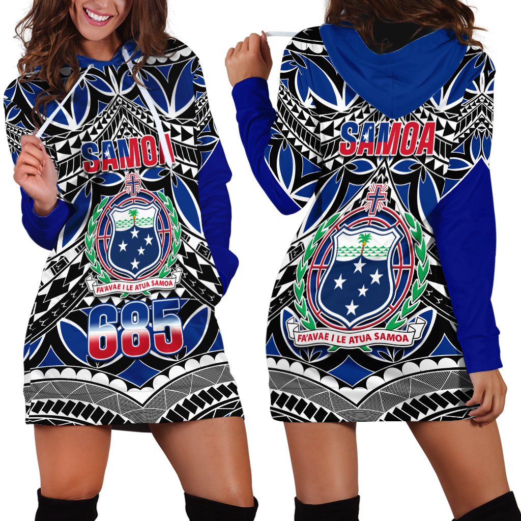 Samoa 685 Hoodie Dress Samoan Coat Of Arms Simple Style LT14 - Polynesian Pride