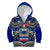 Samoa 685 Kid Hoodie Samoan Coat Of Arms Simple Style LT14 Zip Hoodie Blue - Polynesian Pride