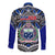 Samoa 685 Long Sleeve Button Shirt Samoan Coat Of Arms Simple Style LT14 - Polynesian Pride