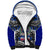 Samoa 685 Sherpa Hoodie Samoan Coat Of Arms Simple Style LT14 Unisex Blue - Polynesian Pride