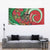 Mele Kalikimaka Hawaii Tapestry Mongoose Santa With Ohia Lehua