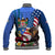 United States And Fiji Baseball Jacket USA Flag Eagle Mix Fijian Coat Of Arms Tapa Pattern LT14 - Polynesian Pride