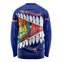 New Zealand Waitangi Day Long Sleeve Shirt NZ Maori Tui Bird With Kowhai Flowers LT14 - Polynesian Pride