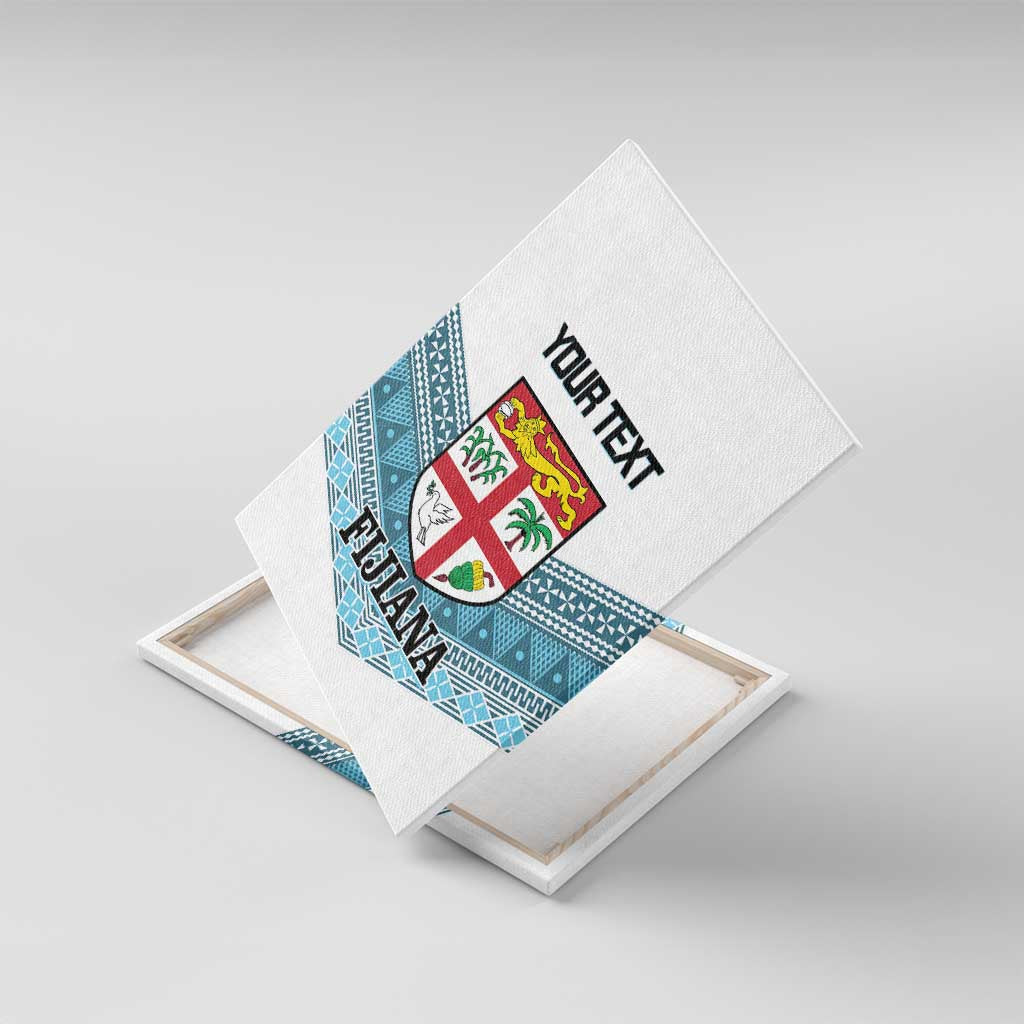 Custom Fiji Tapa Rugby 2025 Canvas Wall Art Go Champions Fijiana