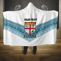 Custom Fiji Tapa Rugby 2025 Hooded Blanket Go Champions Fijiana