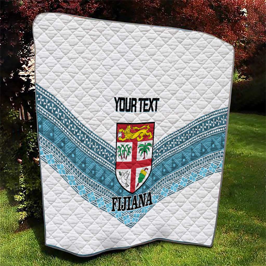 Custom Fiji Tapa Rugby 2025 Quilt Go Champions Fijiana