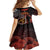 Cook Islands ANZAC Day Family Matching Long Sleeve Bodycon Dress and Hawaiian Shirt Poppies With Sea Turtle LT14 - Polynesian Pride