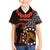 Cook Islands ANZAC Day Family Matching Long Sleeve Bodycon Dress and Hawaiian Shirt Poppies With Sea Turtle LT14 Son's Shirt Red - Polynesian Pride