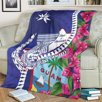 Biba Guam Liberation Day Blanket Tano y Chamoru Latte Stone Blue LT14 - Polynesian Pride