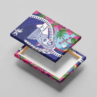 Biba Guam Liberation Day Canvas Wall Art Tano y Chamoru Latte Stone Blue