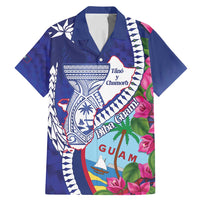 Biba Guam Liberation Day Family Matching Mermaid Dress and Hawaiian Shirt Tano y Chamoru Latte Stone Blue