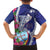 Biba Guam Liberation Day Family Matching Puletasi and Hawaiian Shirt Tano y Chamoru Latte Stone Blue