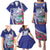 Biba Guam Liberation Day Family Matching Puletasi and Hawaiian Shirt Tano y Chamoru Latte Stone Blue